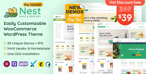 Nest – Grocery Store WooCommerce WordPress Theme Review